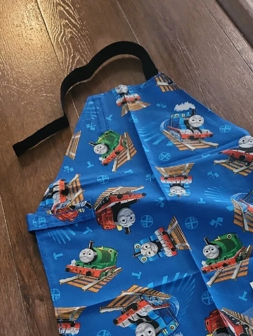 Thomas & Friends Blue Kids Bib Apron with Train Characters